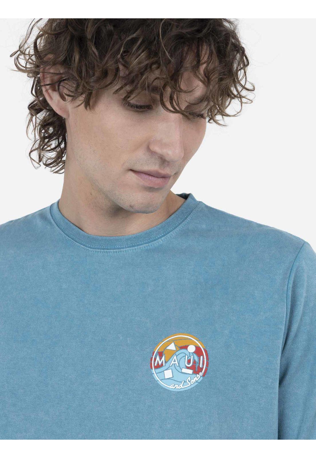Polera Hombre Turquesa 5P390-MV22 Maui And Sons-2