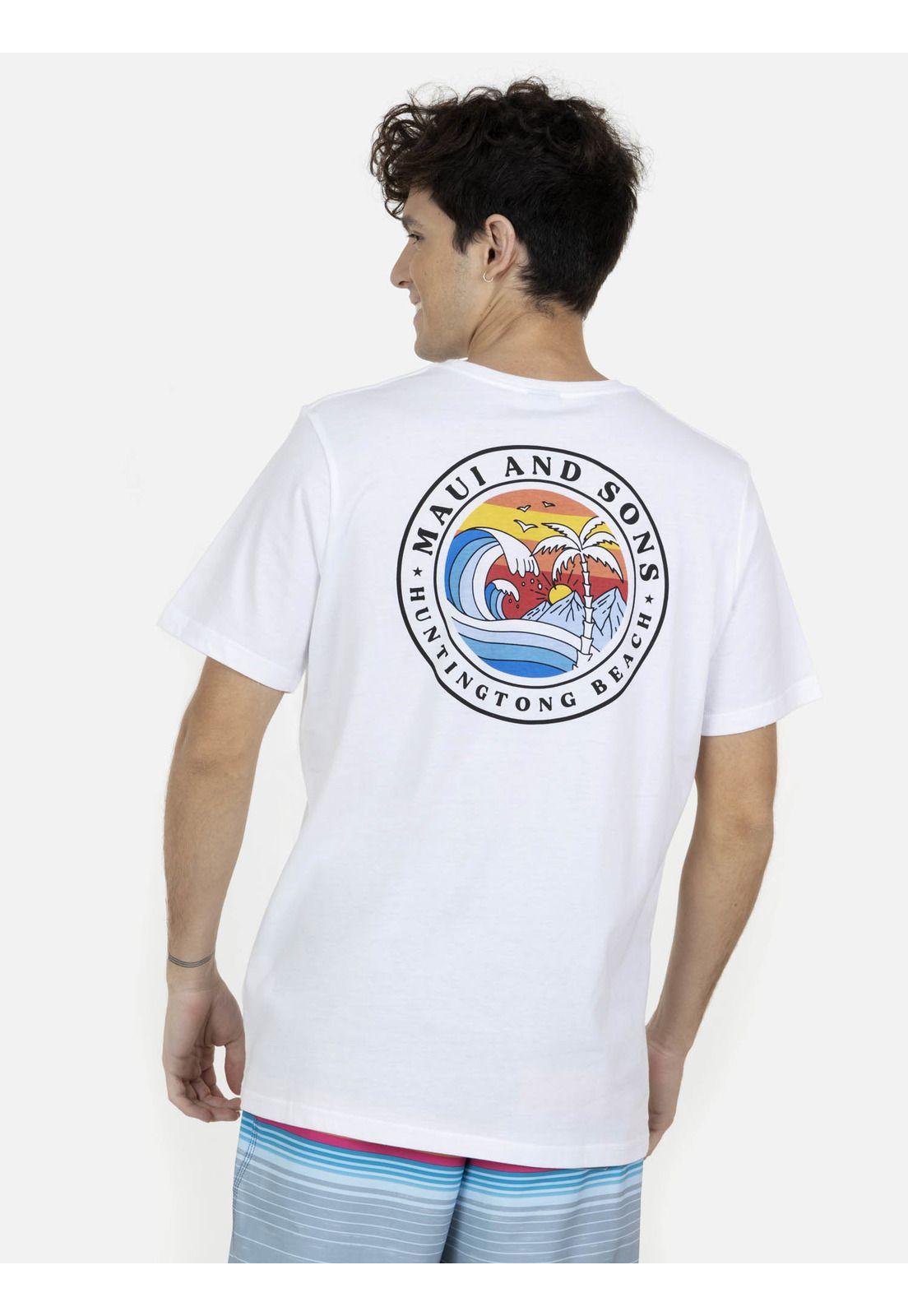 Polera  Hombre Blanco 5P373-MV22 Maui And Sons-1