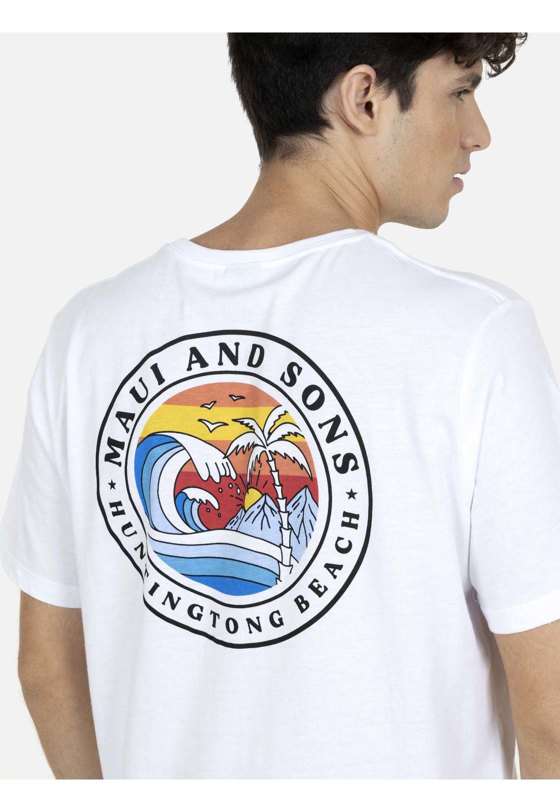 Polera  Hombre Blanco 5P373-MV22 Maui And Sons-2