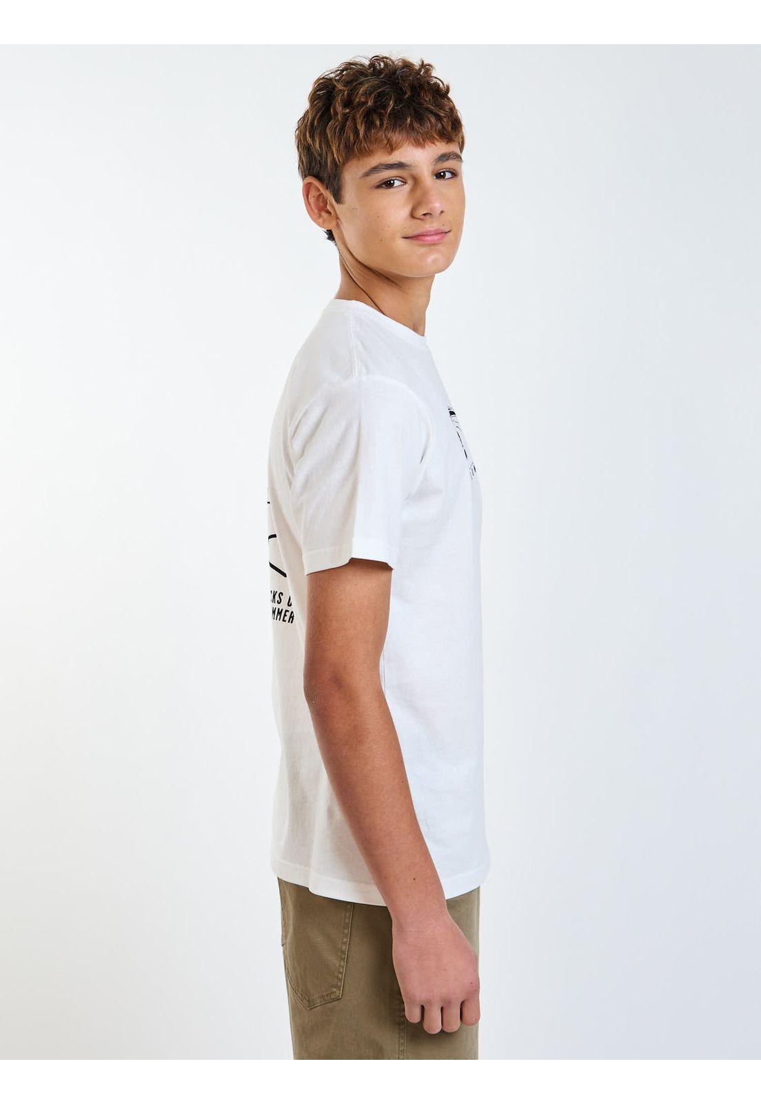 Polera MC Barrel Blanco Infantil Maui and Sons-2
