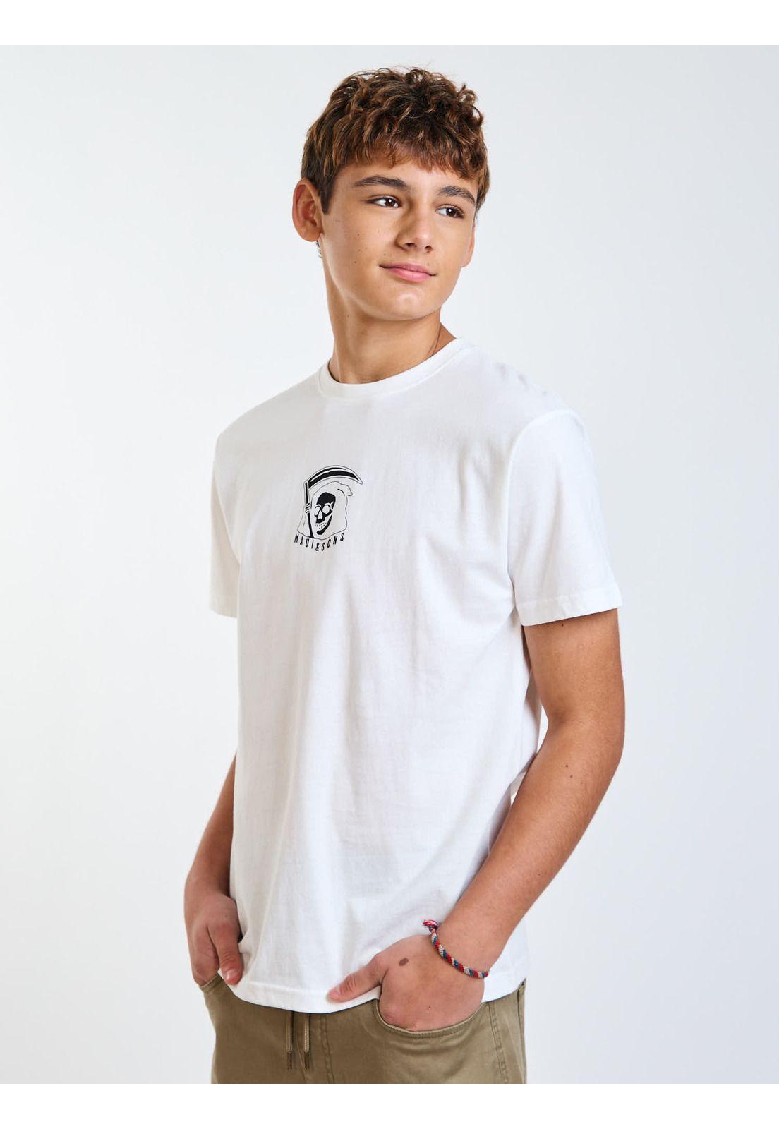 Polera MC Barrel Blanco Infantil Maui and Sons-5