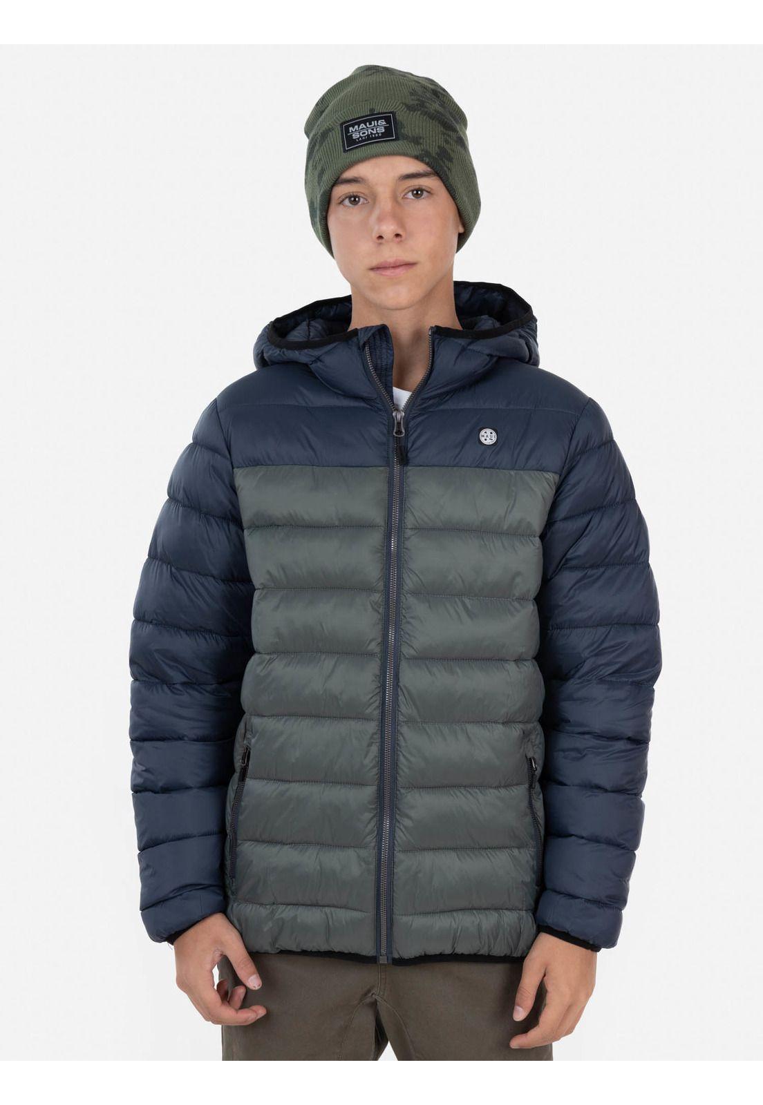 Parka Sleeve Quilted Juvenil Verde Maui and Sons-0
