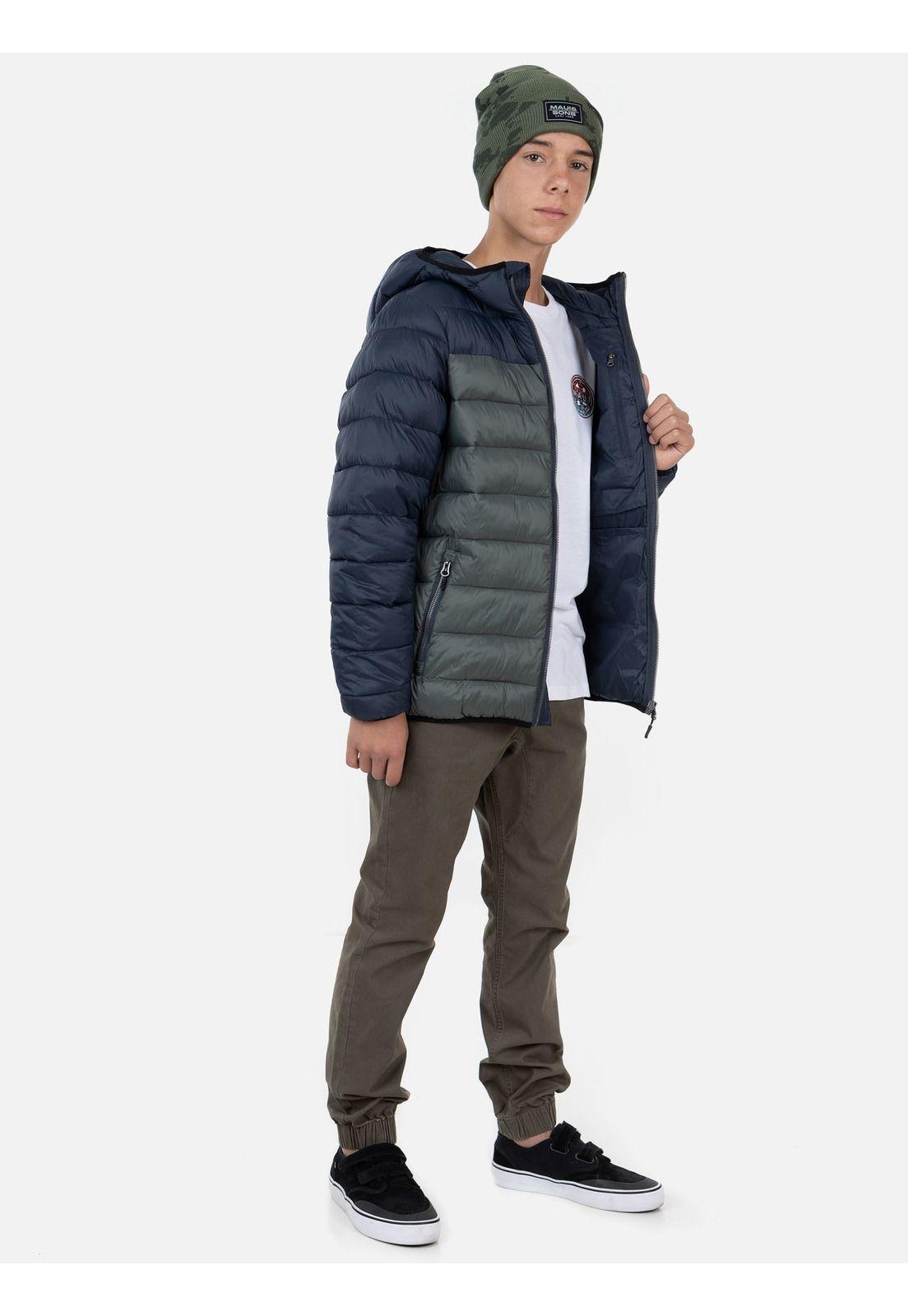 Parka Sleeve Quilted Juvenil Verde Maui and Sons-2