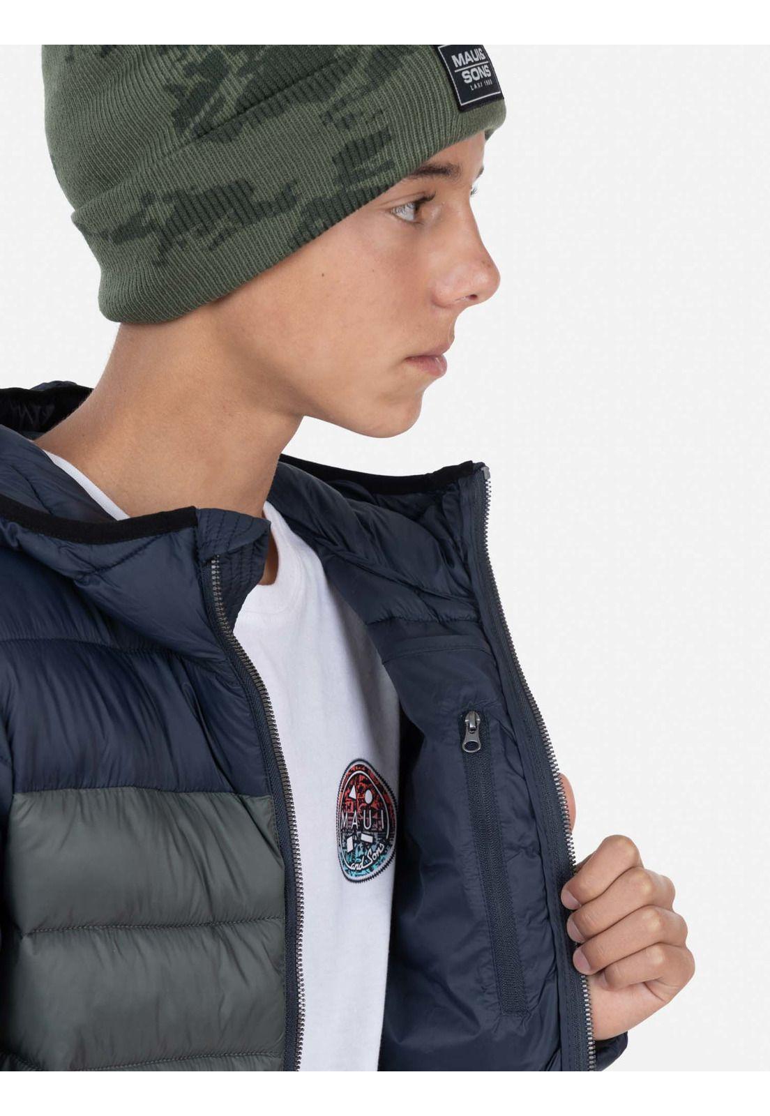 Parka Sleeve Quilted Juvenil Verde Maui and Sons-3