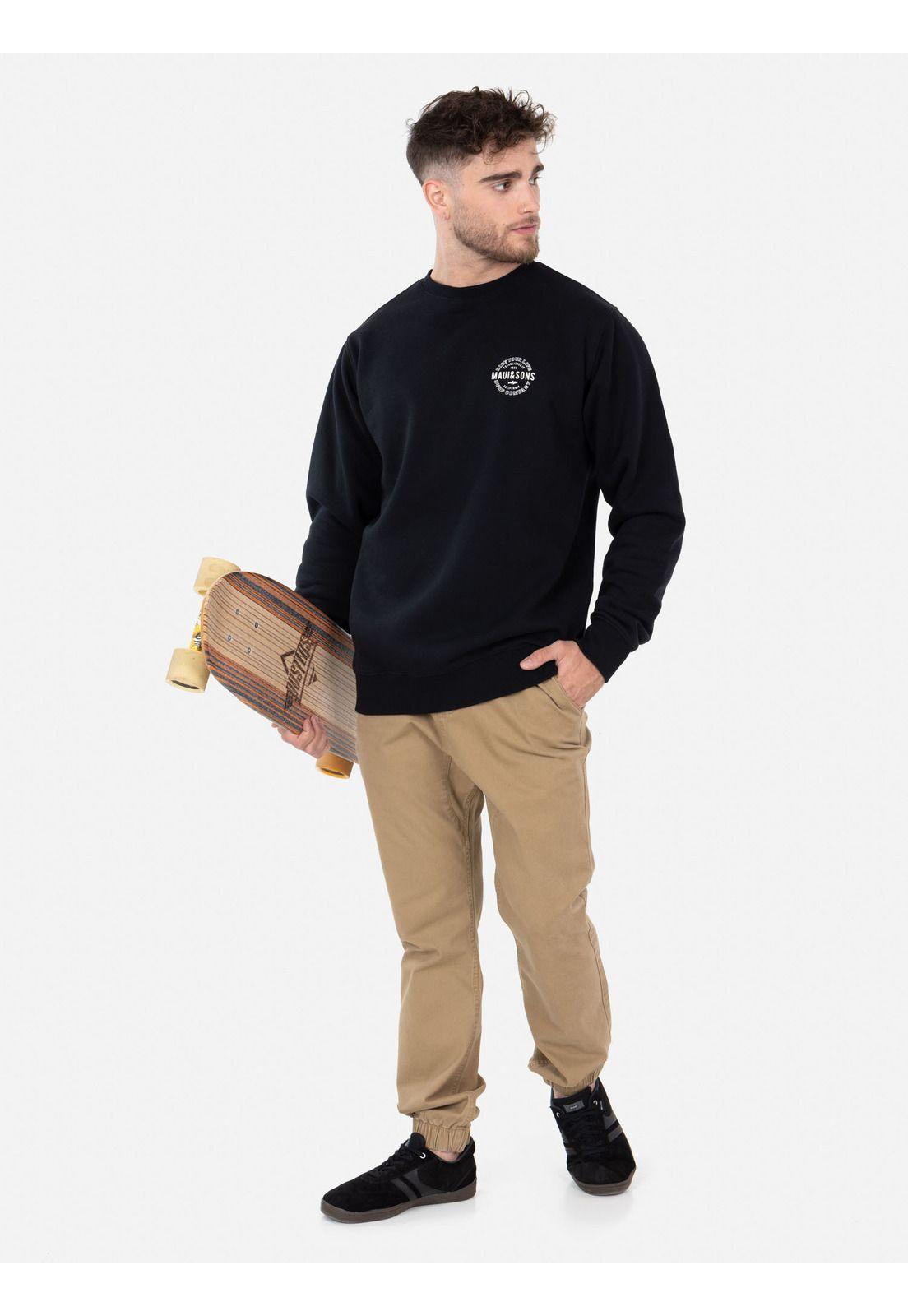 Poleron Hombre Negro Maui and Sons-2