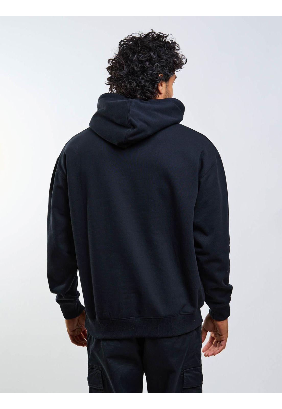 Poleron Canguro Oceyx Negro Hombre Maui And Sons-4