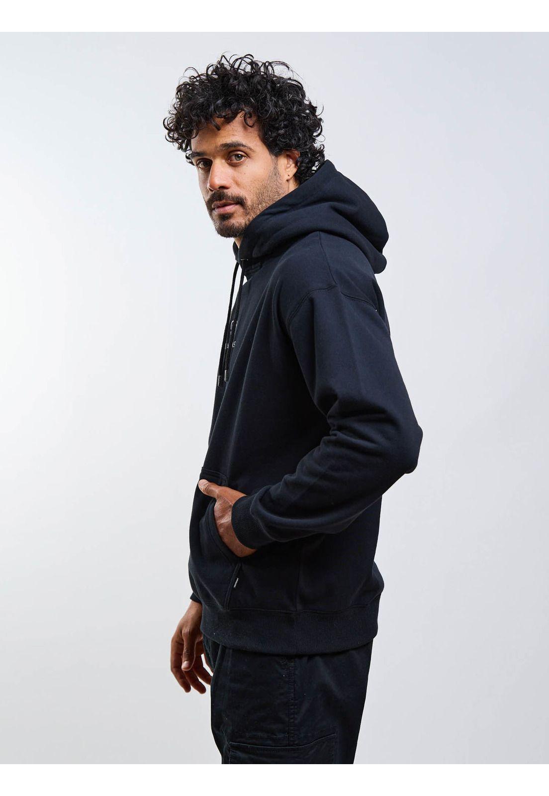 Poleron Canguro Oceyx Negro Hombre Maui And Sons-5