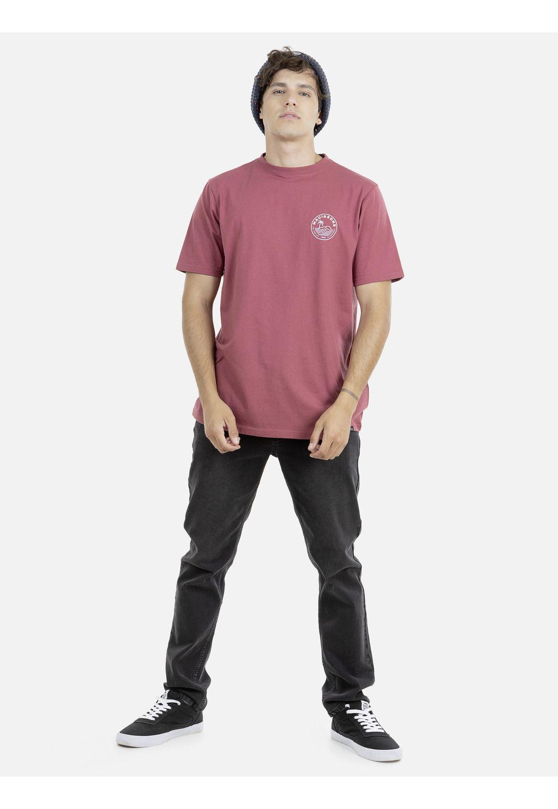 Polera M/C Hombre Maui 5P398-MI21 Burdeo-3