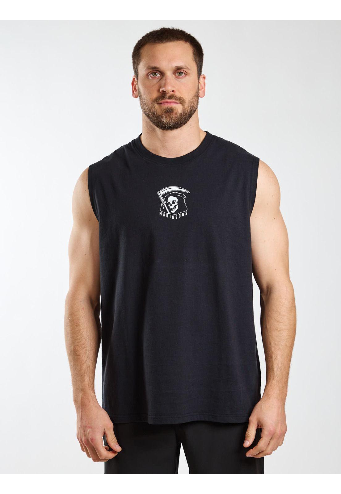 Polera SM Salty Negro Hombre Maui and Sons-0