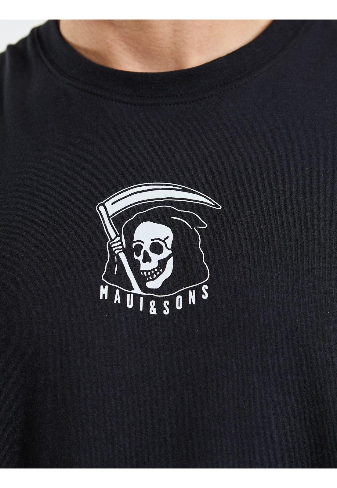 Polera SM Salty Negro Hombre Maui and Sons-5