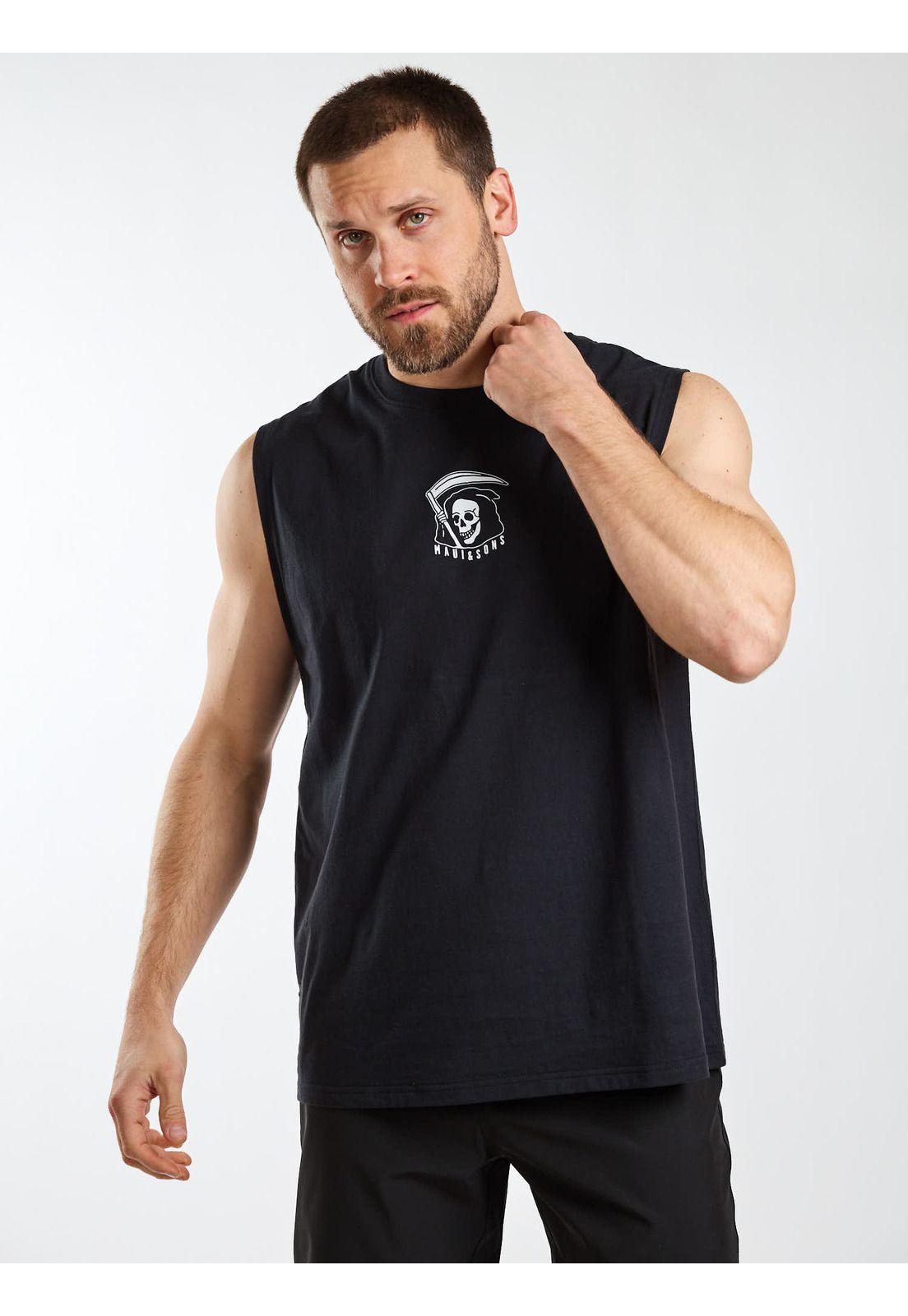 Polera SM Salty Negro Hombre Maui and Sons-6