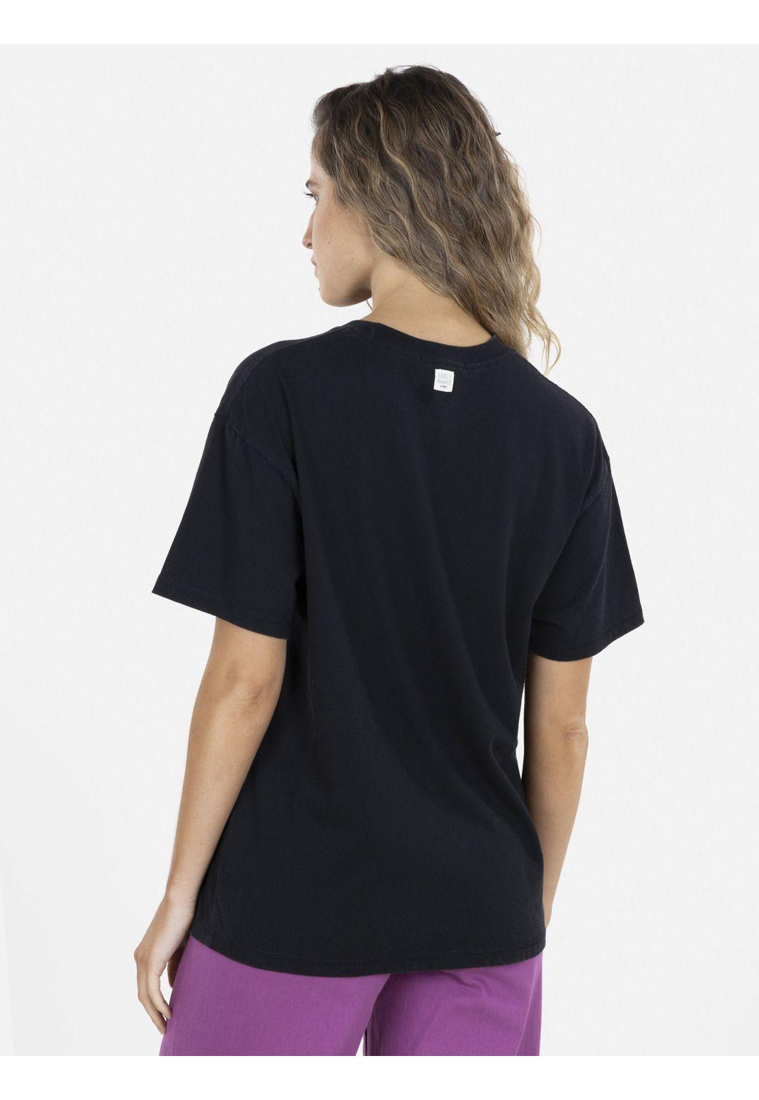 Polera BUTTERFLY PARADISE Mujer Negro Maui and Sons-1