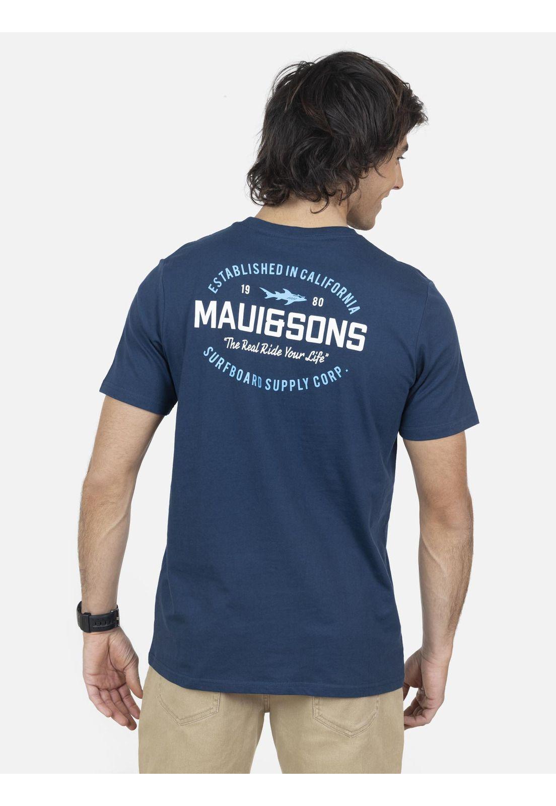 Pack Polera Billetera Hombre Azul 5AV1242-MV22 Maui And Sons-1