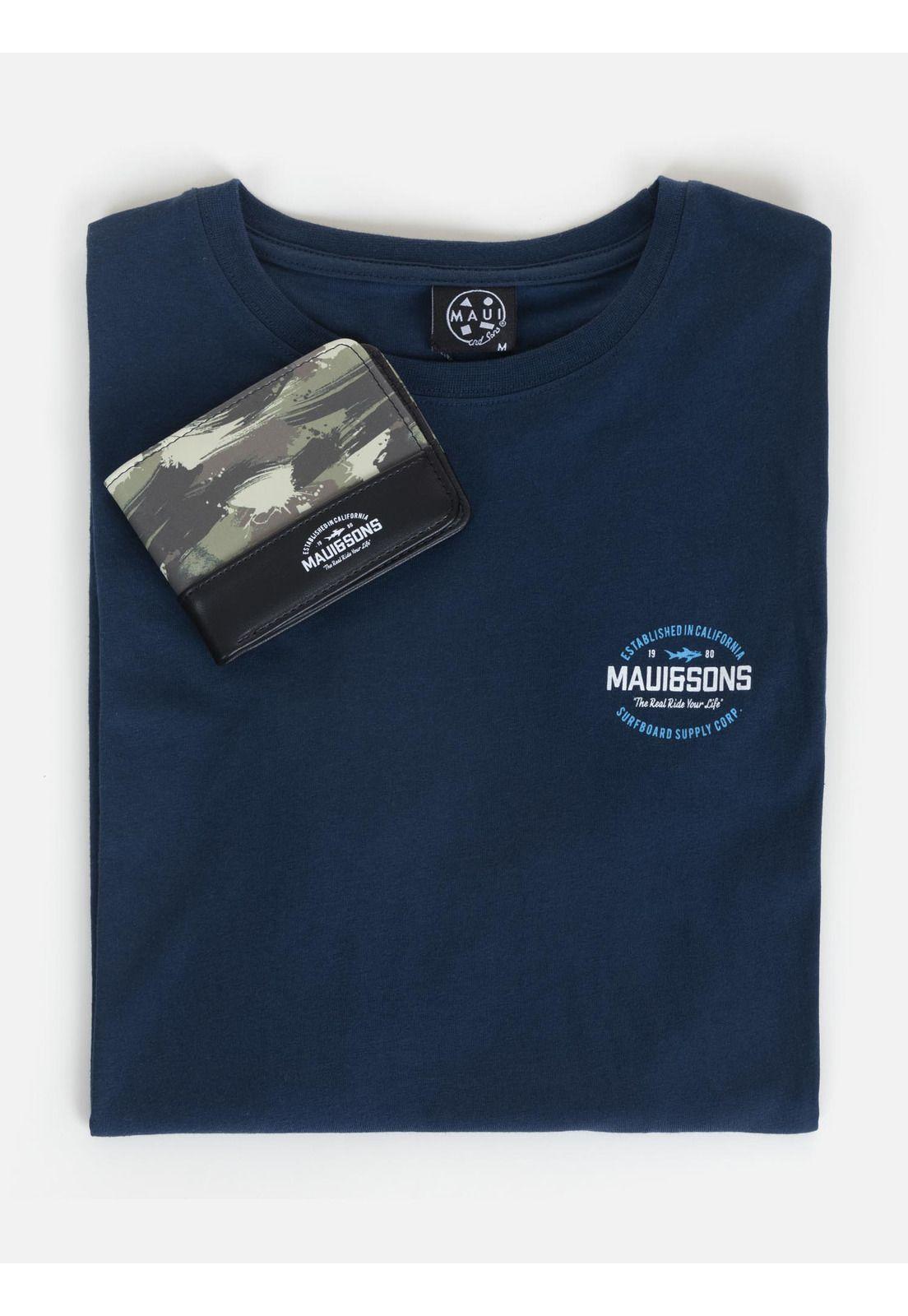 Pack Polera Billetera Hombre Azul 5AV1242-MV22 Maui And Sons-3
