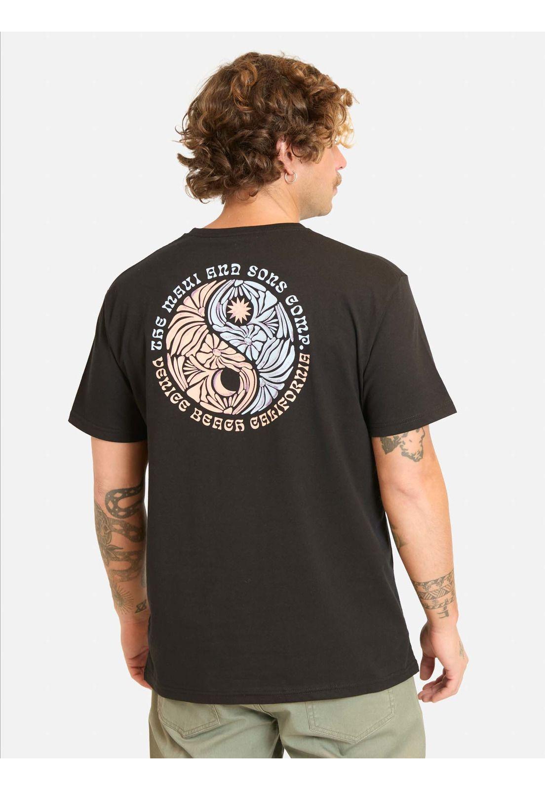 Polera MC Bazoy Negro Hombre Maui And Sons-1