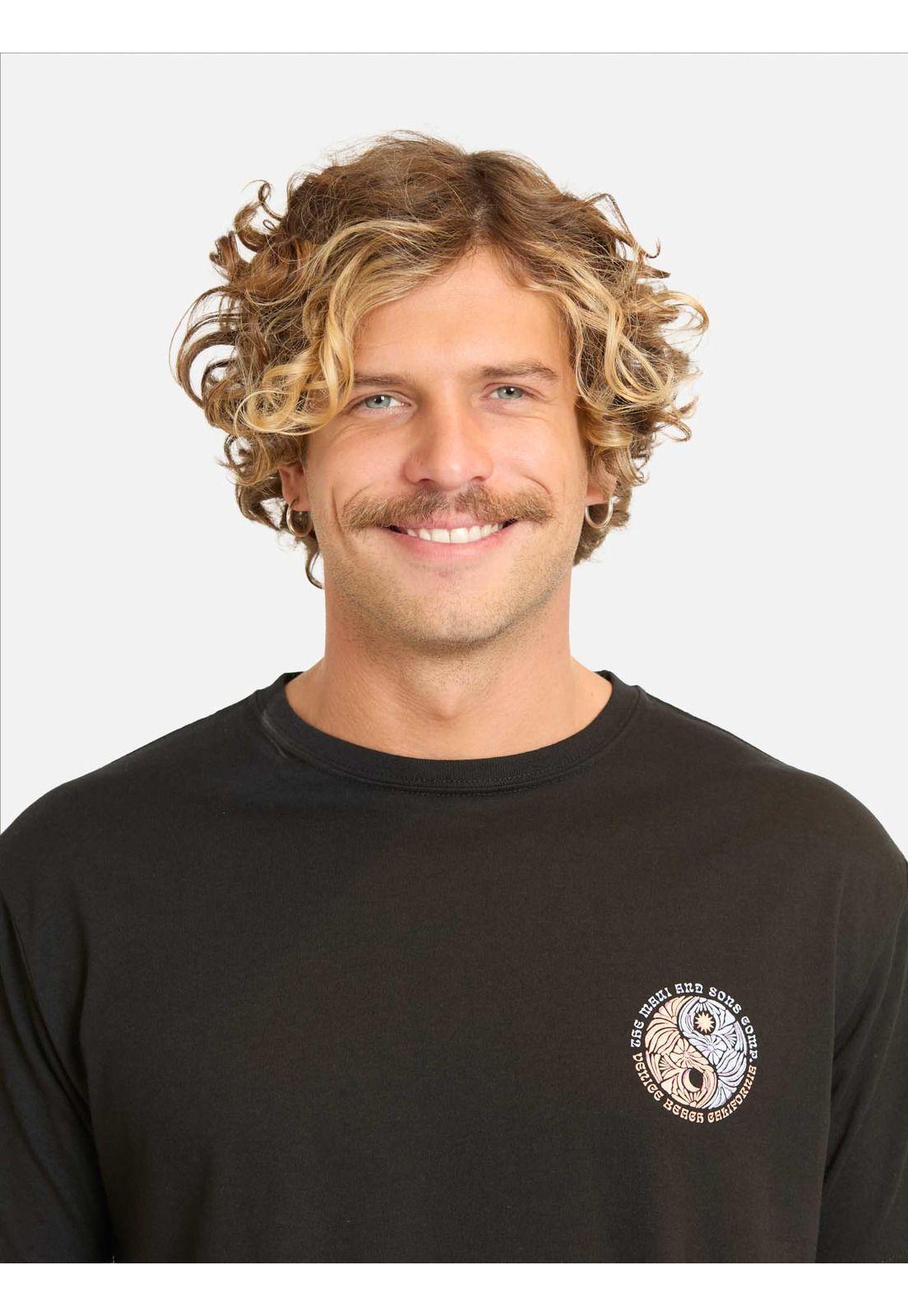 Polera MC Bazoy Negro Hombre Maui And Sons-2