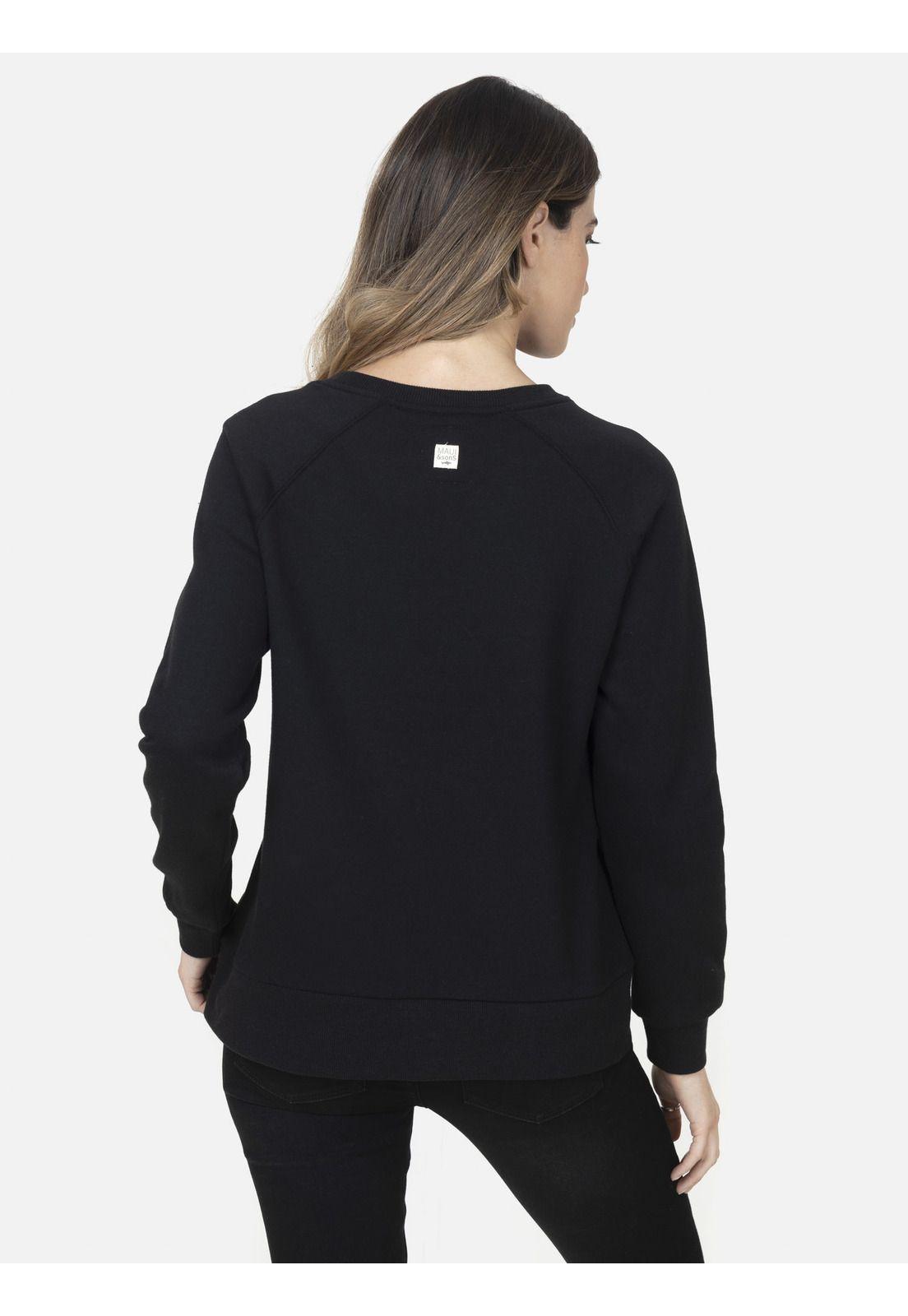 Cuello Redondo Mujer TIGER MODE Negro Maui and Sons-1