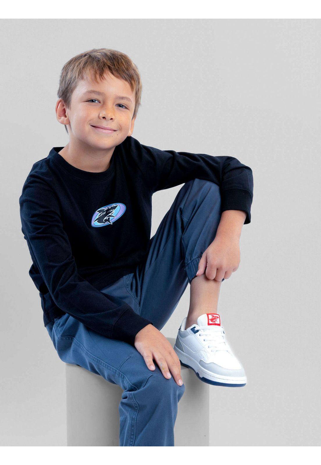 Polera ML Coastwardyl  Negro Infantil Maui And Sons-5