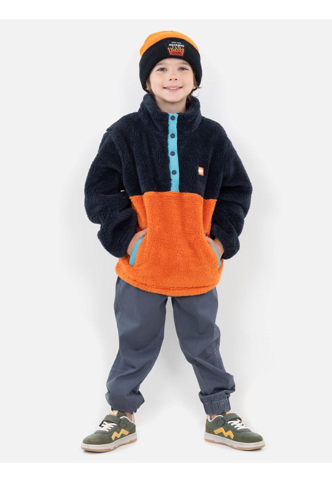Poleron Chiporro Ada Azul Infantil Maui And Sons-3
