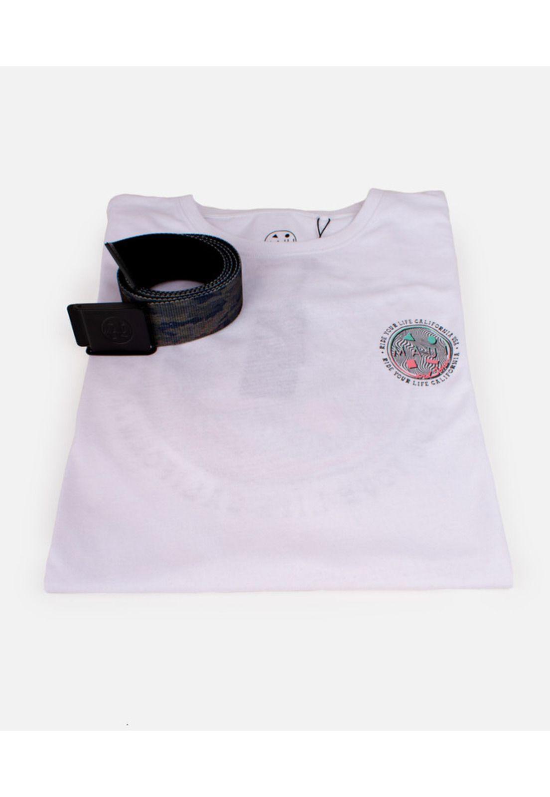Pack Polera Cinturon Blanco 5AV1766 Hombre Maui and sons-3