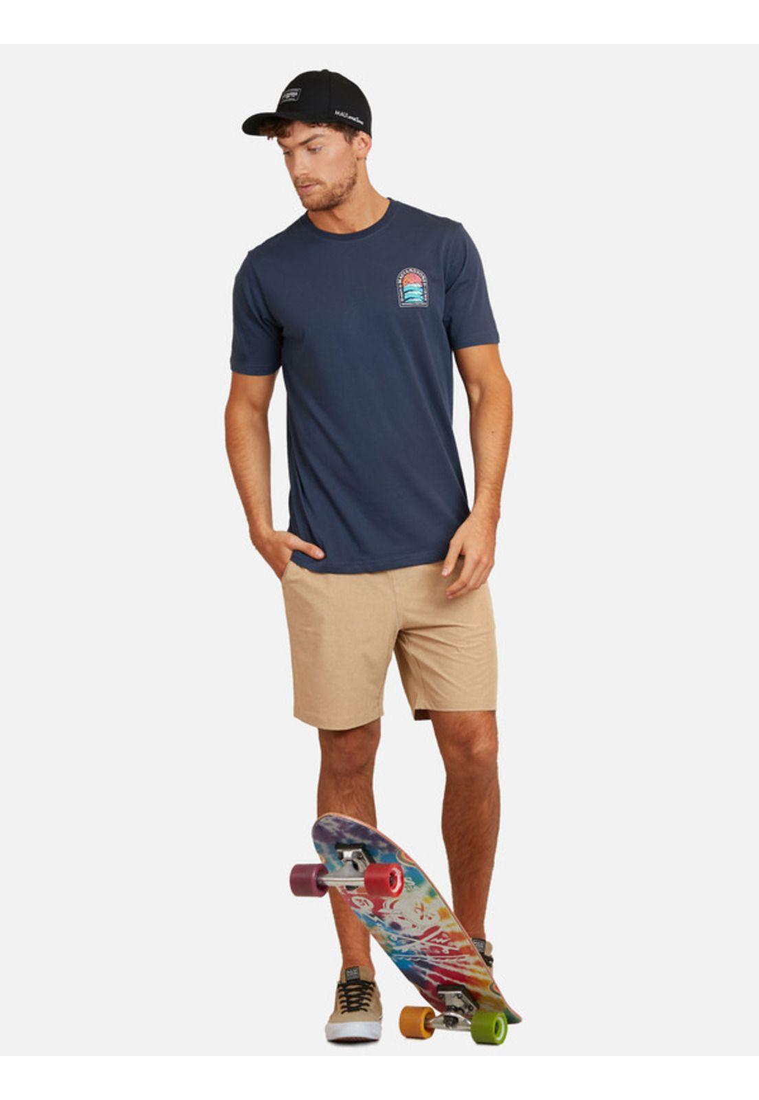 Polera Hard Mare Ss Tee Hombre Azul Maui And Sons-3