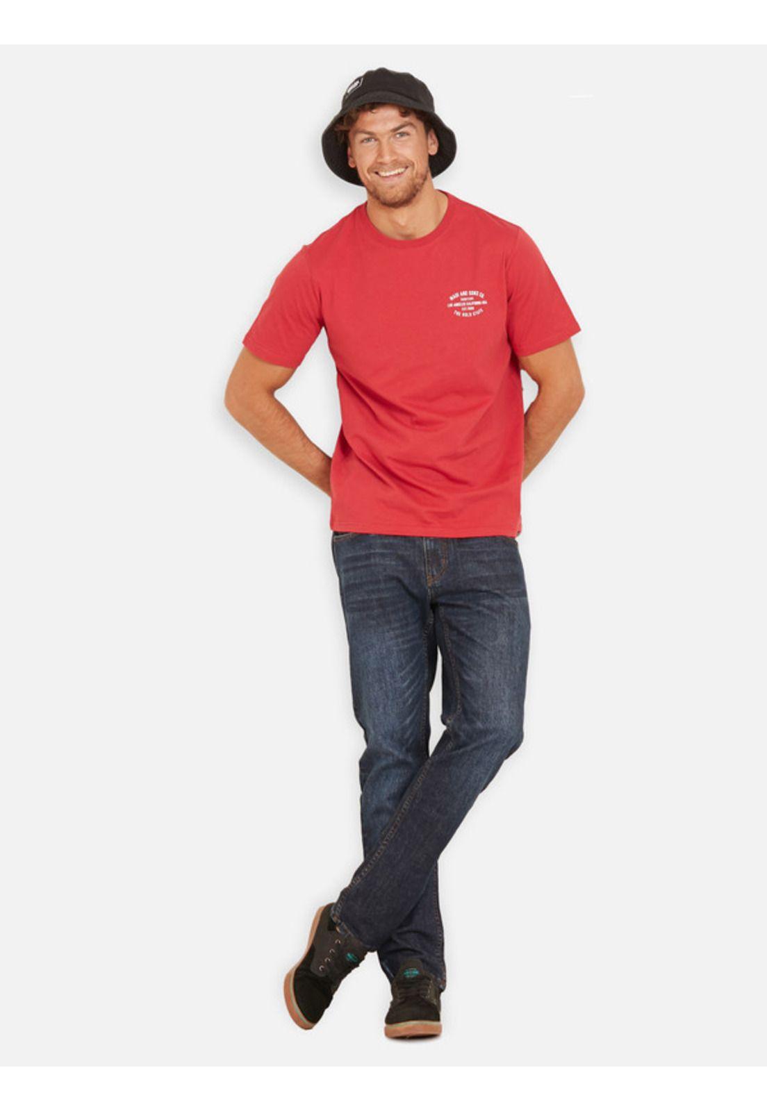 Polera The Gold State Tees Organic Hombre Rojo Maui And Sons-3