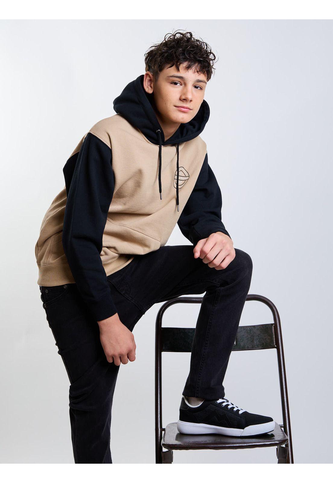 Poleron Canguro Ember Café Infantil Maui And Sons-6