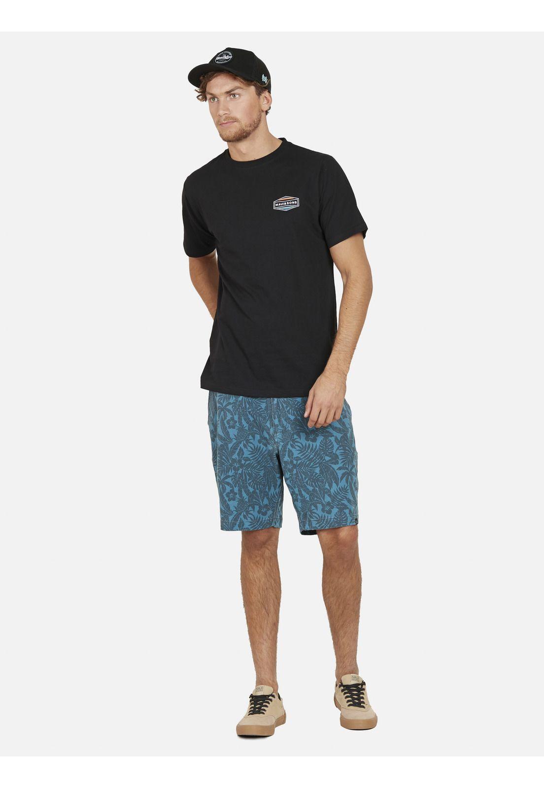 Polera FLAG MAUI Hombre Negro Maui and Sons-3
