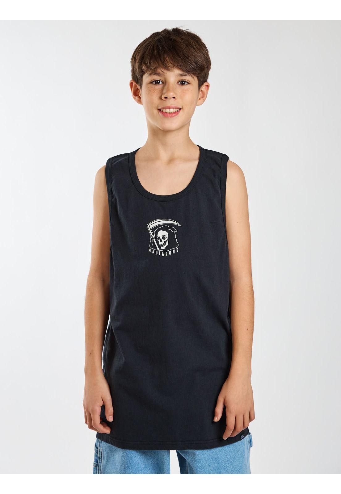 Polera SM Surfside Negro Infantil Maui and Sons-0