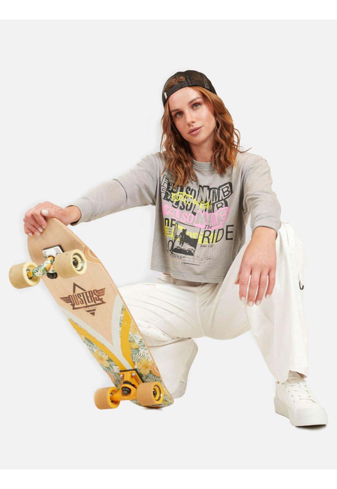 Polera Feel Mujer Gris Maui And Sons-3