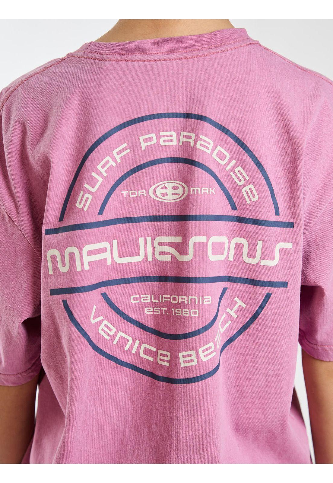 Polera MC Horizon Rosado Infantil Maui and Sons-3