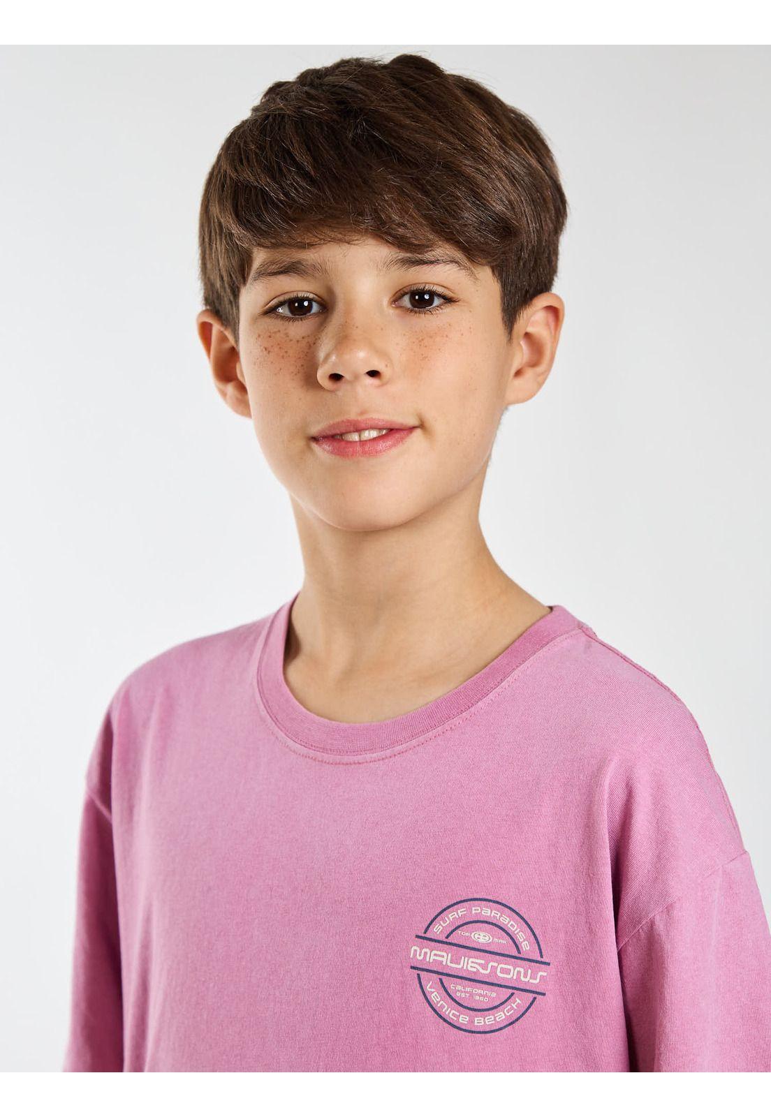 Polera MC Horizon Rosado Infantil Maui and Sons-4