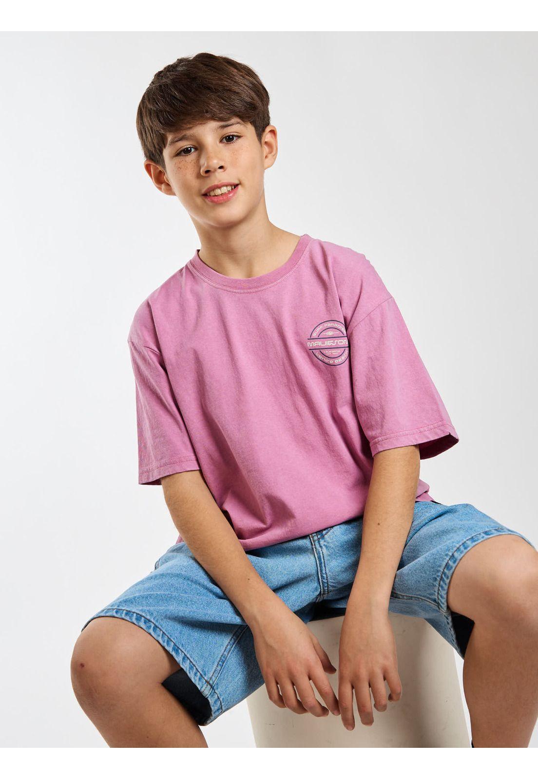 Polera MC Horizon Rosado Infantil Maui and Sons-6