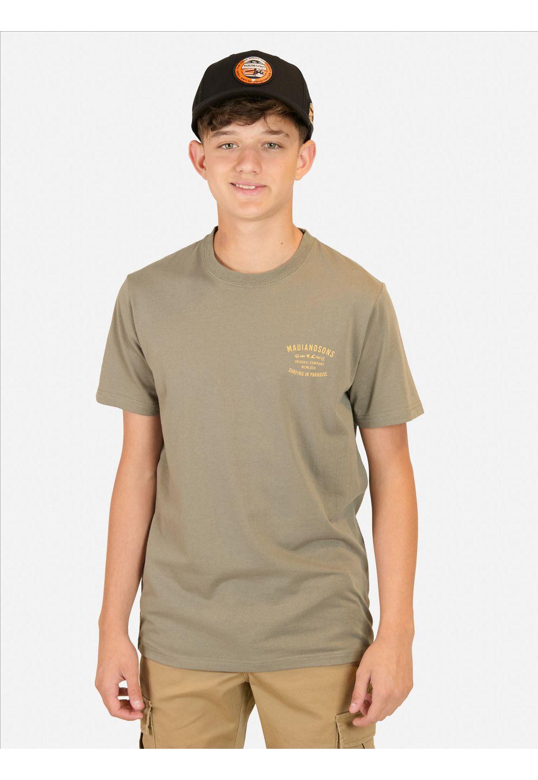 Polera MC Explorer Verde infantil Maui And Sons-0