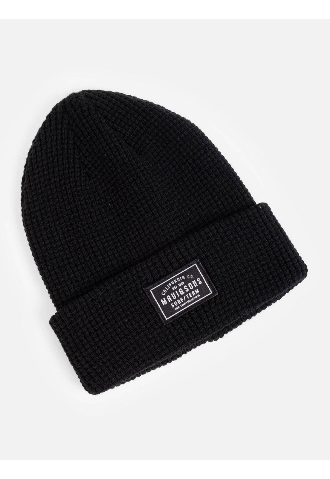 Gorro Ganicus Negro Hombre Maui And Sons-1