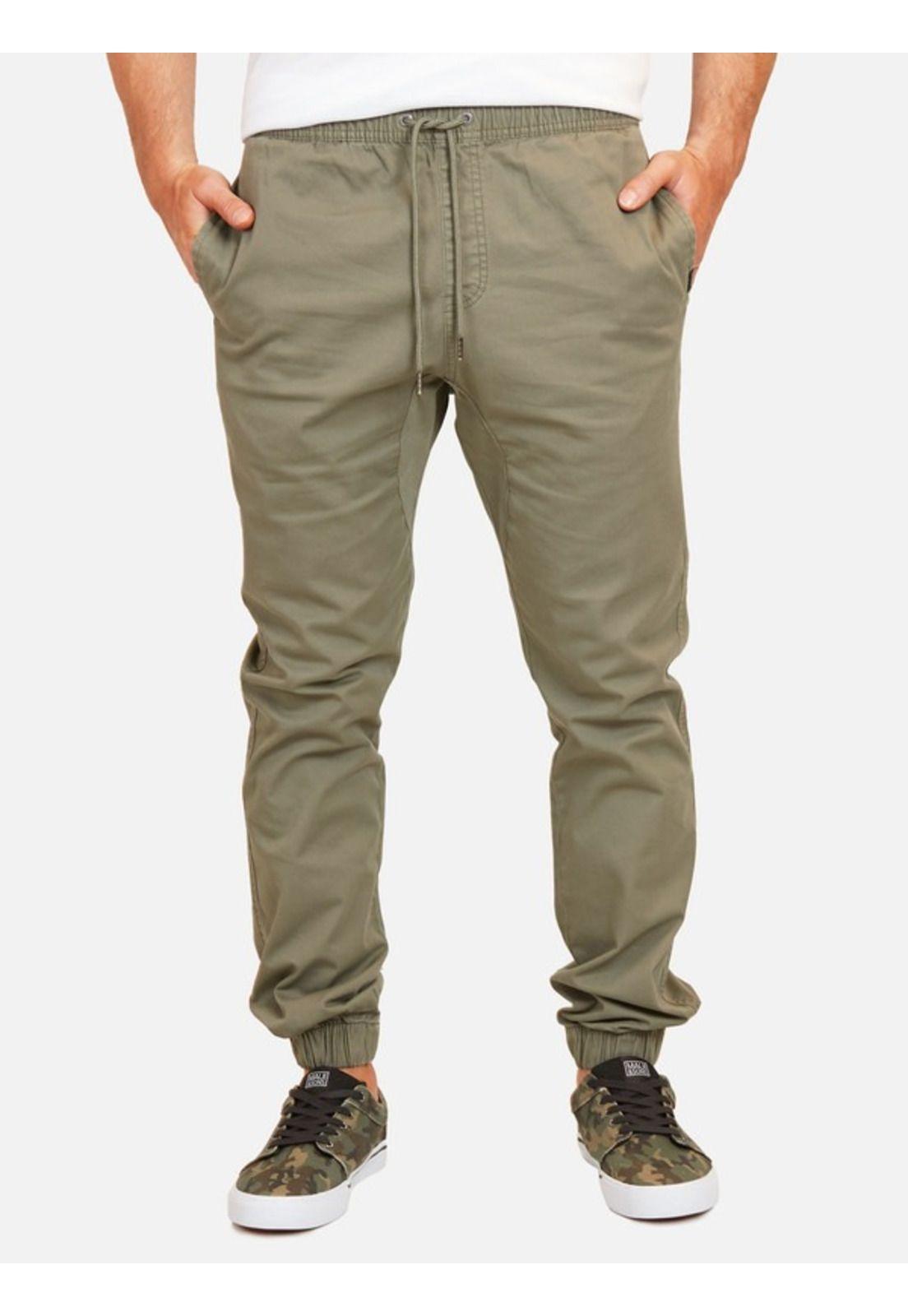 Pantalon Jogger Straight Pocket Oliva Hombre Maui and sons-0