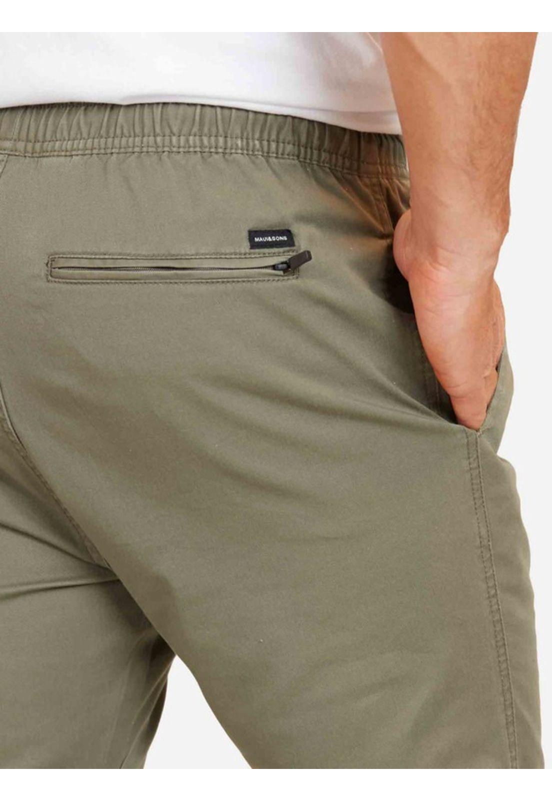 Pantalon Jogger Straight Pocket Oliva Hombre Maui and sons-2