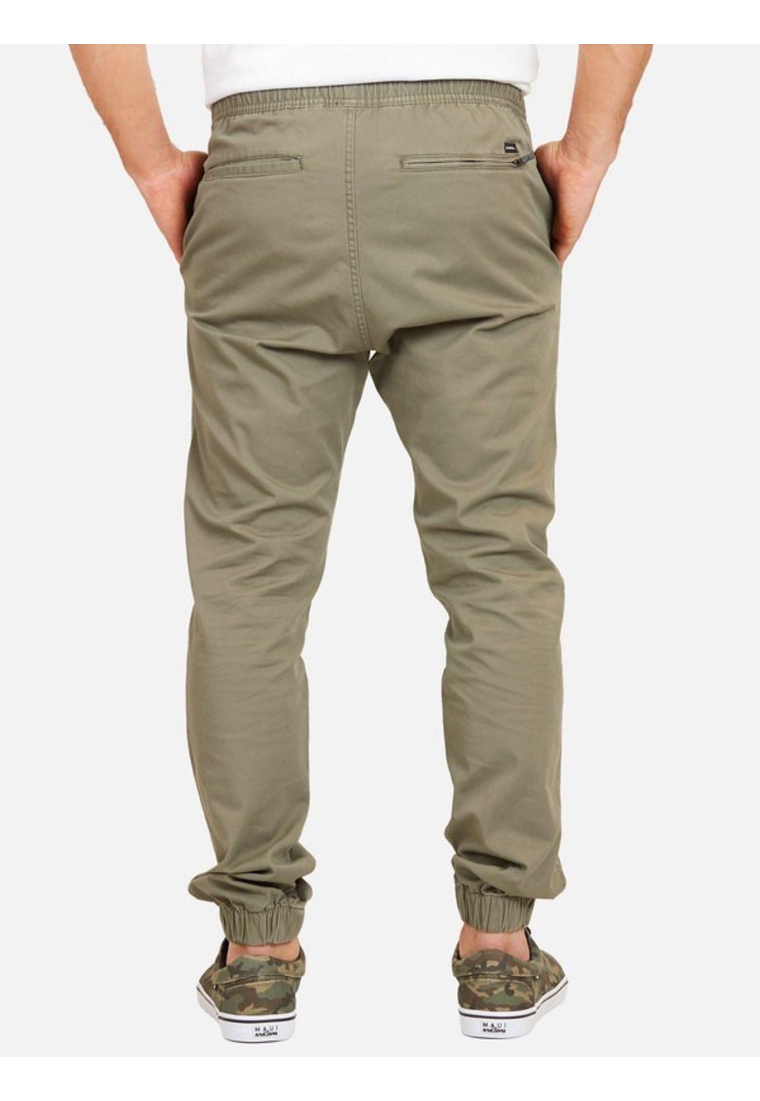 Pantalon Jogger Straight Pocket Oliva Hombre Maui and sons-3