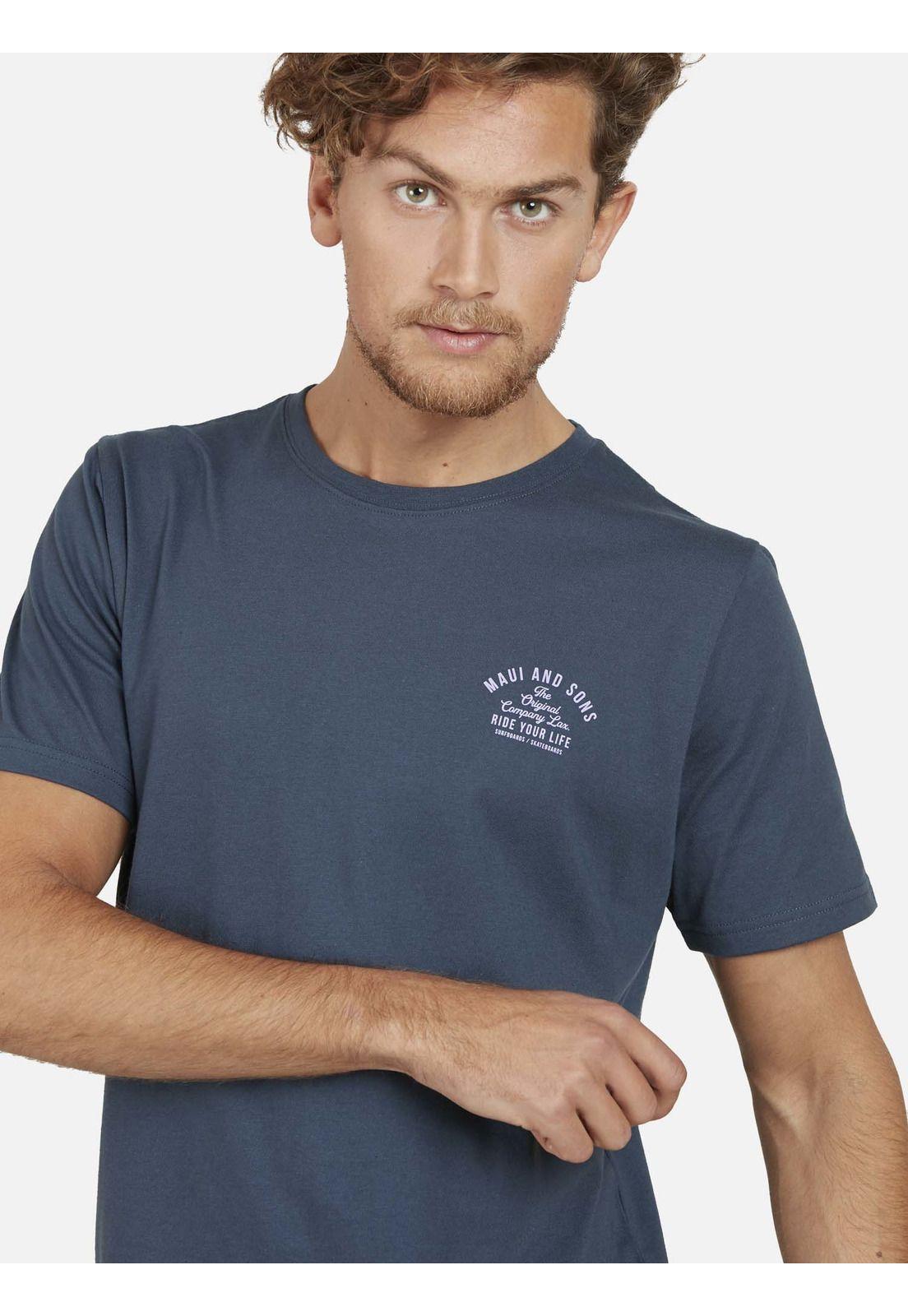 Polera RIDE YOUR LIFE Hombre Azul Maui and Sons-2