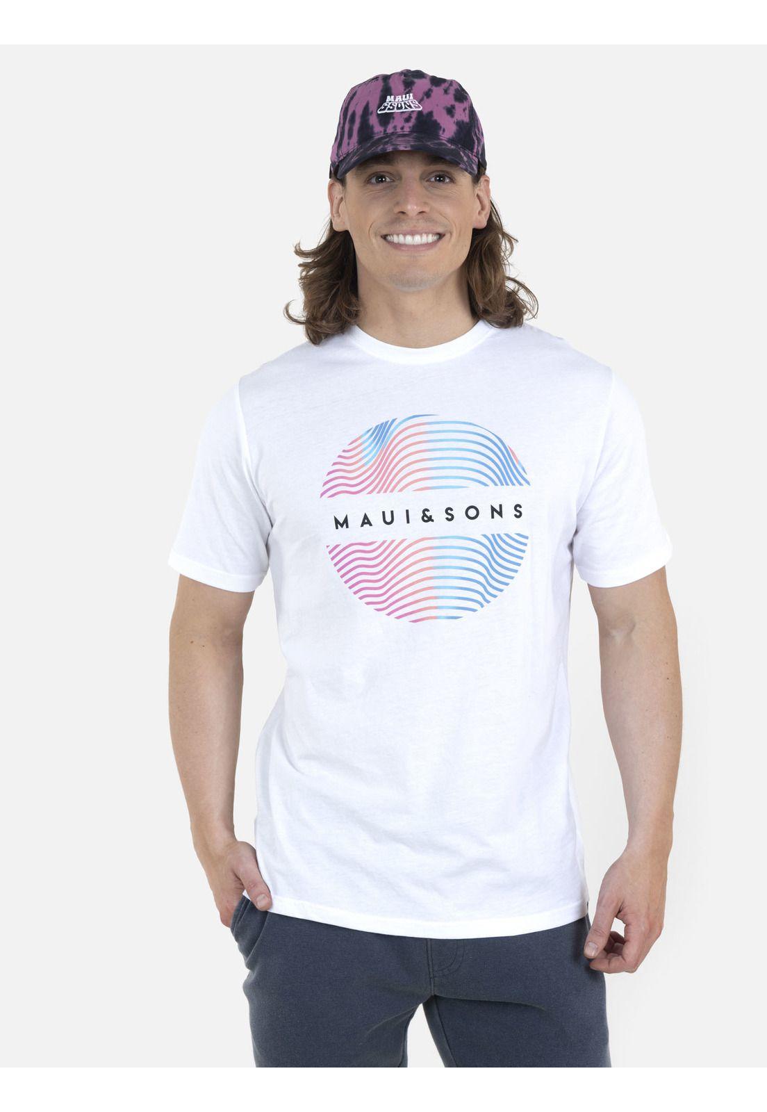 Polera Hombre 5P369-MV22 Blanco Maui and Sons-0