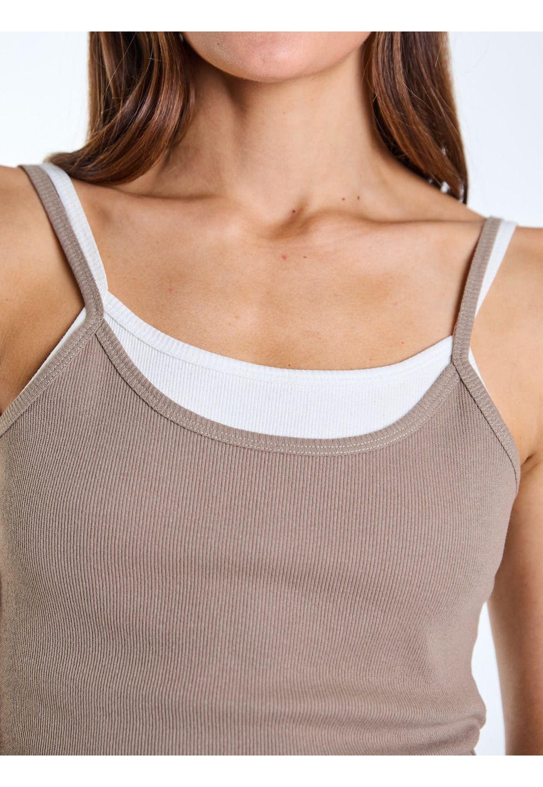 Polera SM Nara Café Mujer Maui and Sons-4