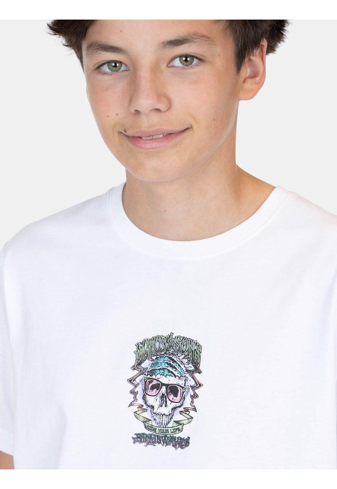 Polera MC SeaSnaps Blanco Infantil Maui And Sons-2