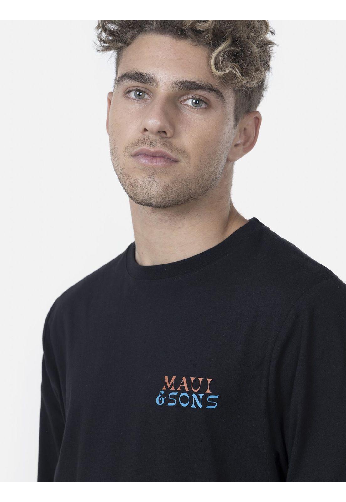 Polera Hombre 5P1230 Negro Maui and Sons-2