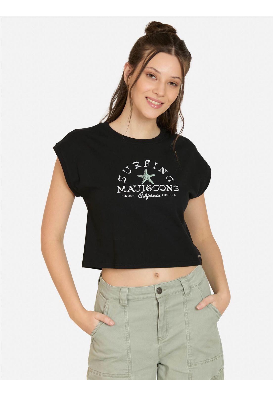 Polera MC Brisala Negro Mujer Maui And Sons-0