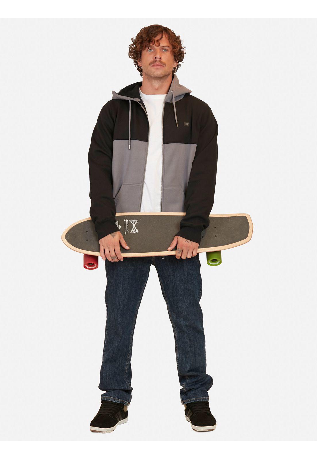 Poleron Cut Mix Color Bonded Gris Hombre Maui And Sons-3