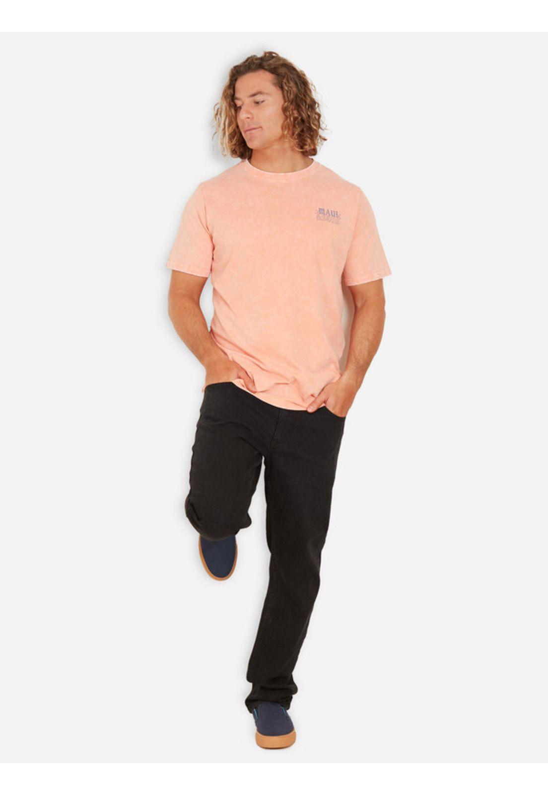 Polera Sunset Palm Acid Sst Hombre Naranjo Maui And Sons-3