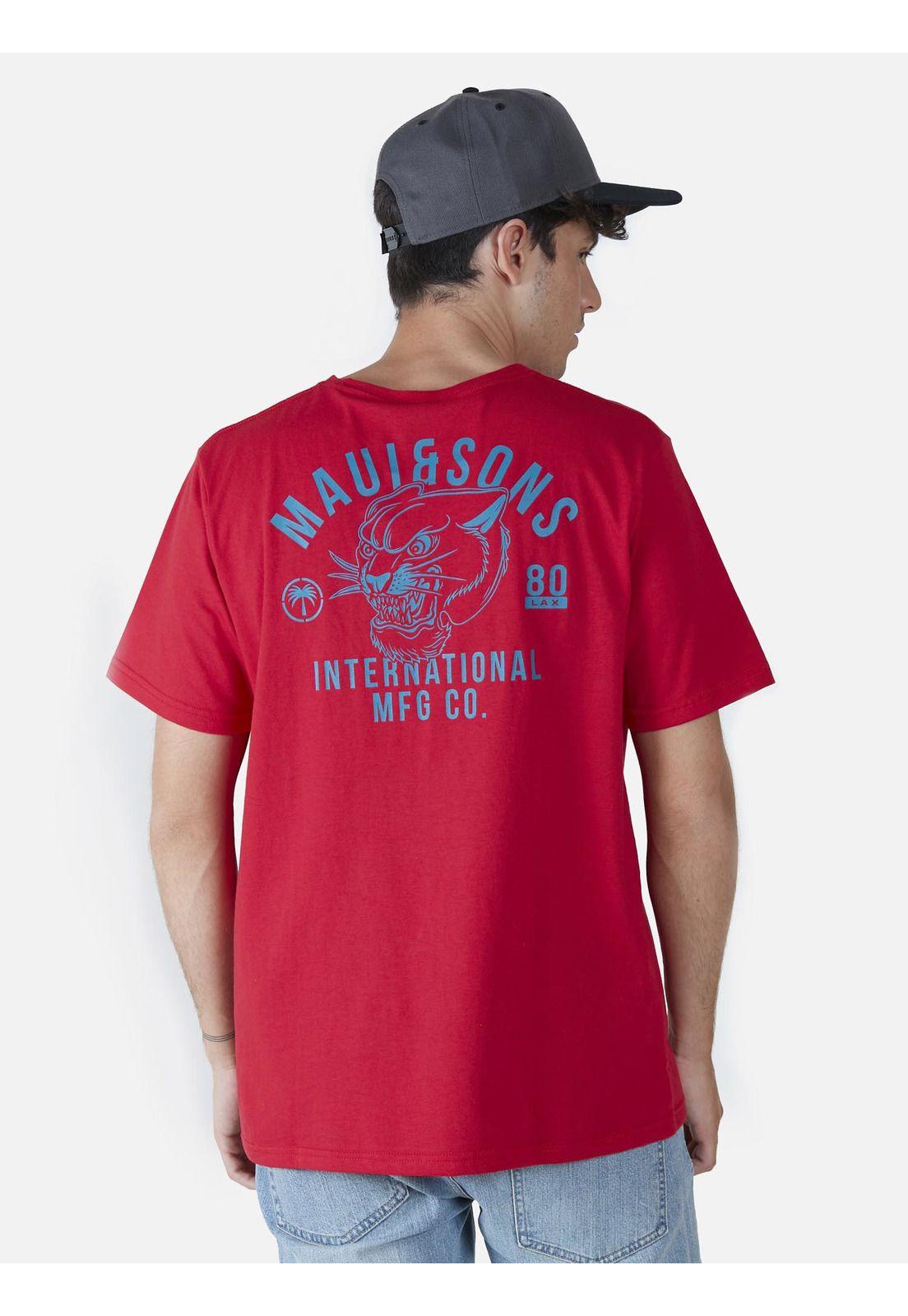 Polera  Hombre Rojo 5P374-MV22 Maui And Sons-1