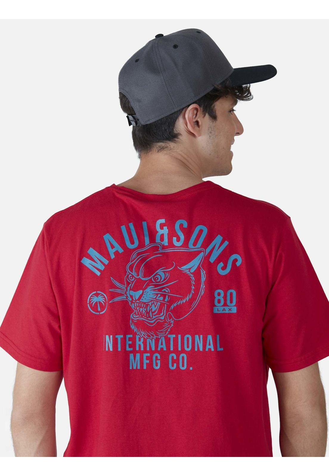 Polera  Hombre Rojo 5P374-MV22 Maui And Sons-2