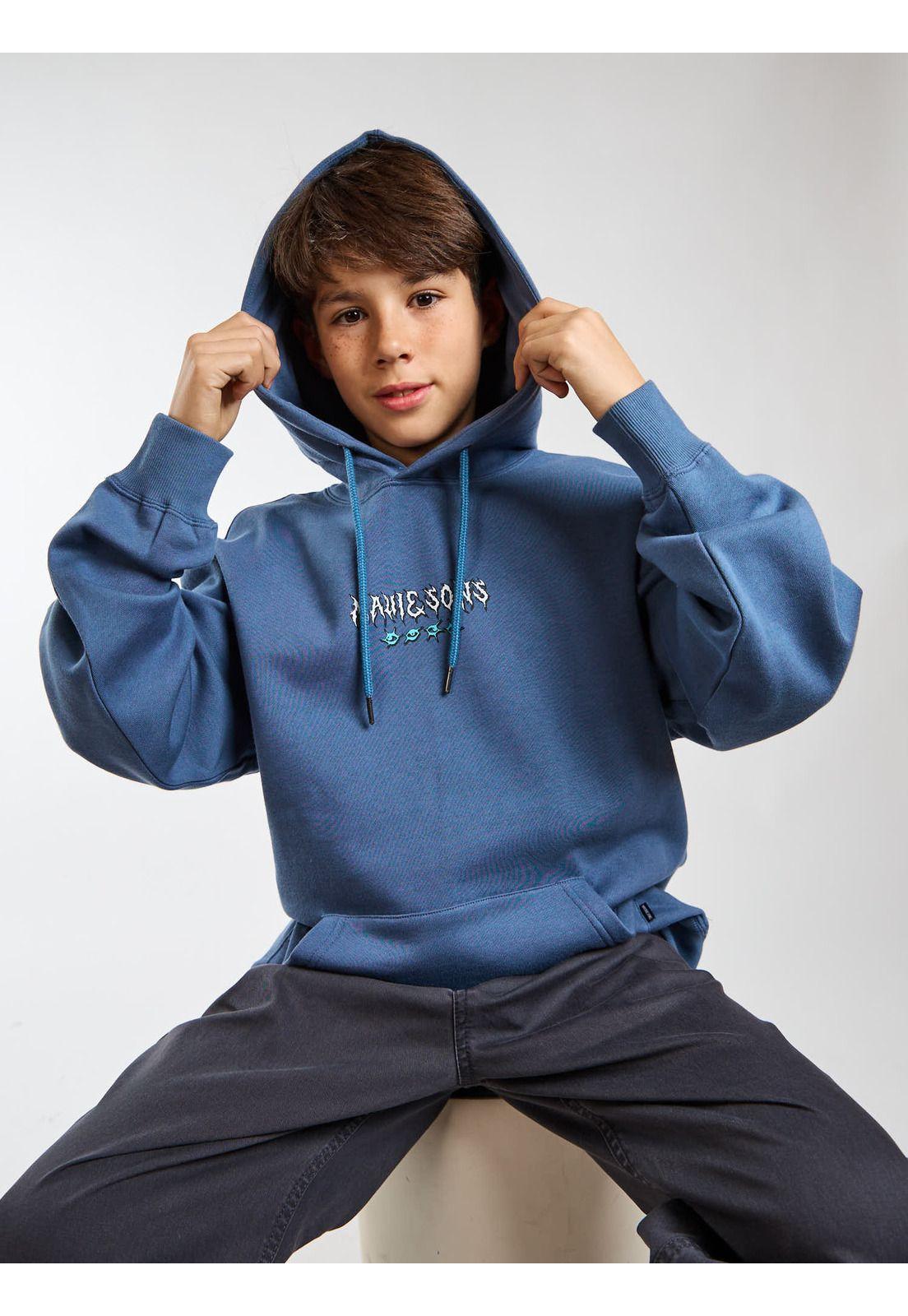 Poleron Canguro Hale Celeste Infantil Maui and Sons-6