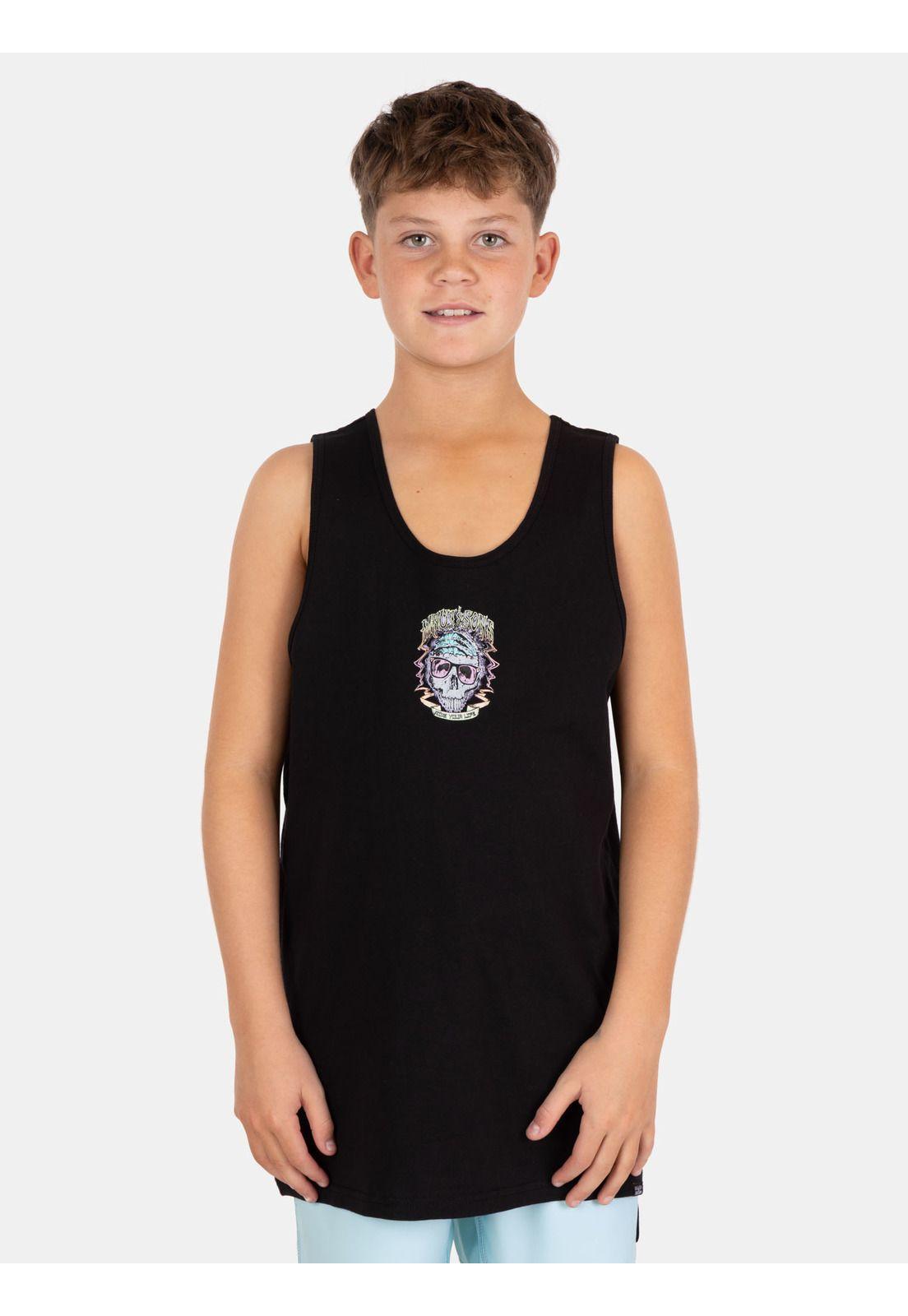 Polera SM Tribalz Negro Infantil Maui And Sons-0